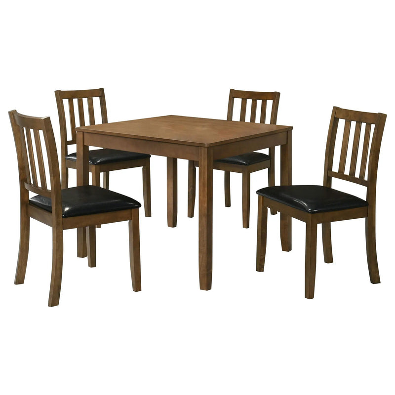 Parkwood 5-piece Square Dining Table Set Honey Brown by Unique Piece Furniture