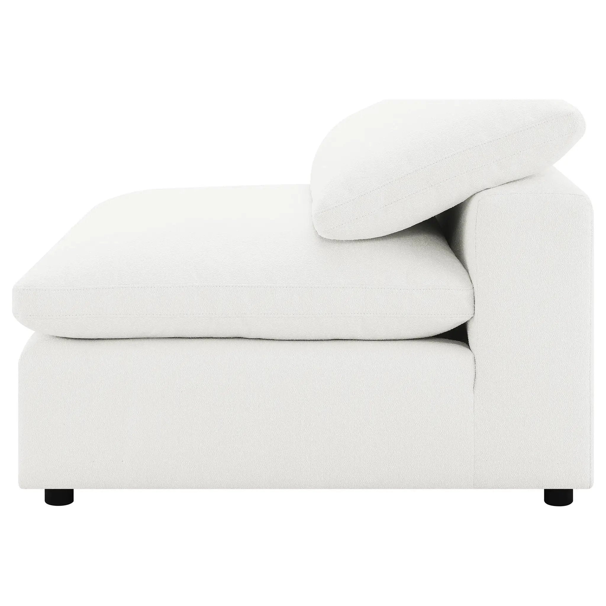 Raleigh 5-piece Boucle Upholstered Modular Sectional Ivory by Unique Piece Furniture