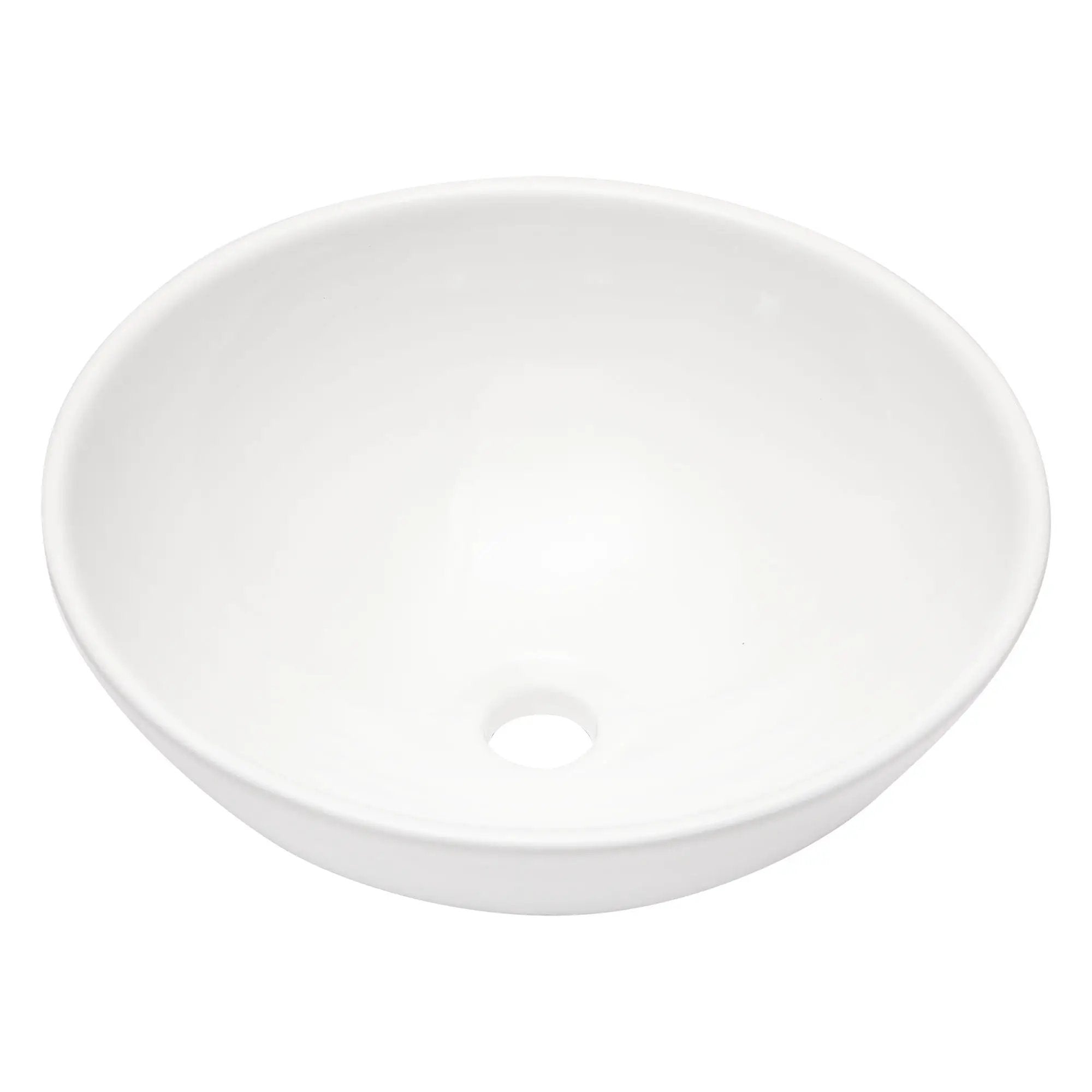 Modern Ceramic Circular Vessel Bathroom Sink by HouseOfZazla