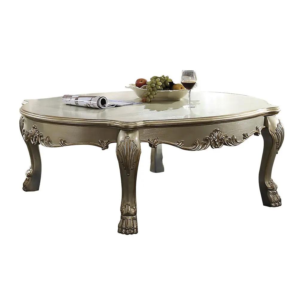 Dresden II - Coffee Table - Gold Patina & Bone by Unique Piece Furniture
