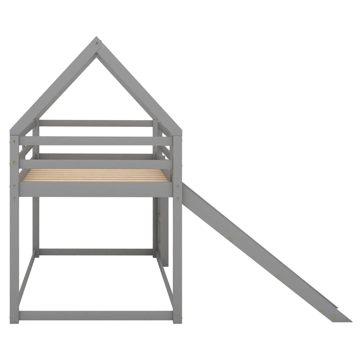 House Shape Bunk Bed With Slide And Ladder by HouseOfZazla