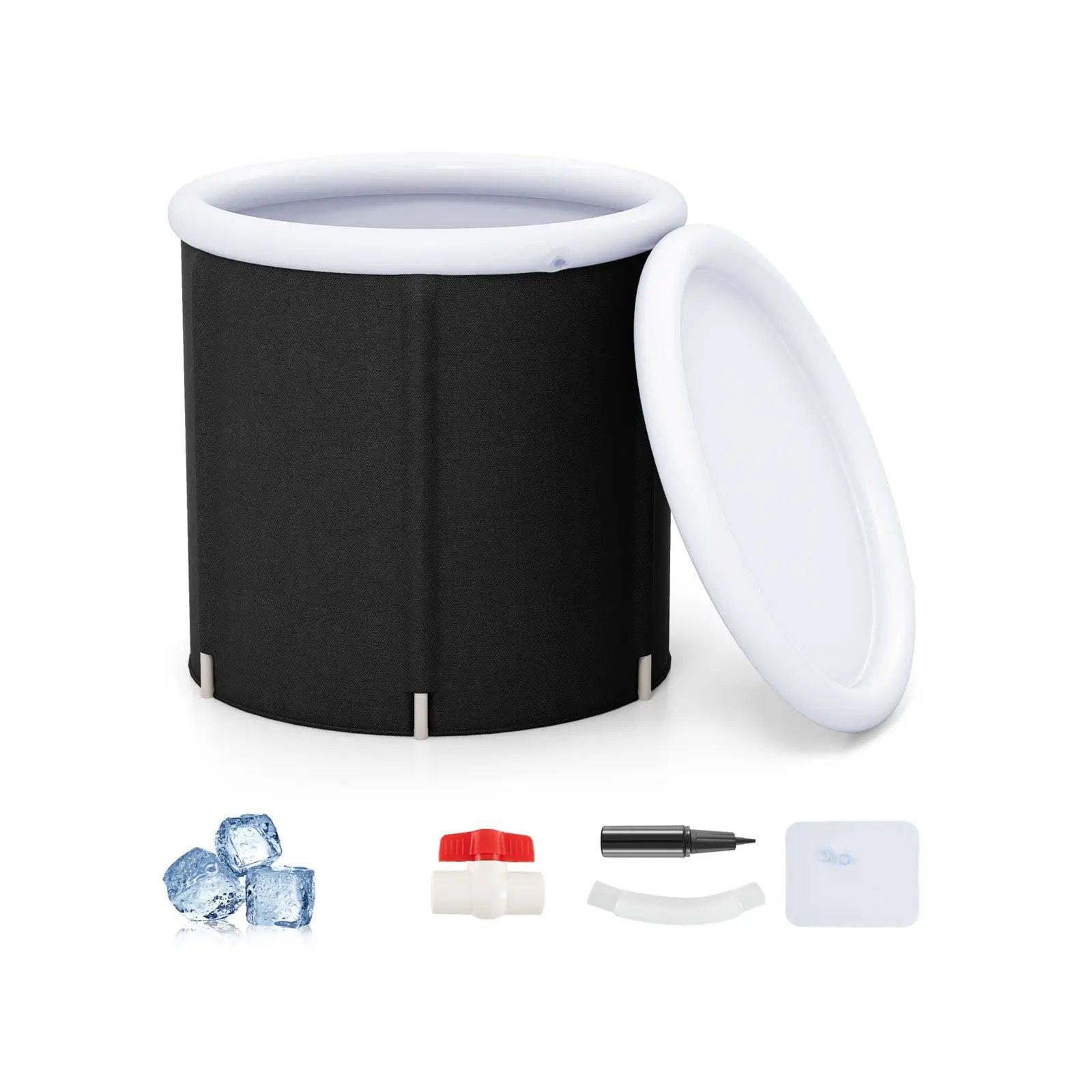 66 Gal Outdoor Ice Plunge Tub with Lid at Home by DirectDeals