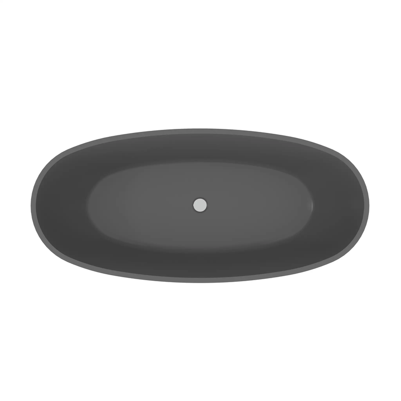 65.2 Inch Freestanding Solid Surface Soaking Bathtub by HouseOfZazla