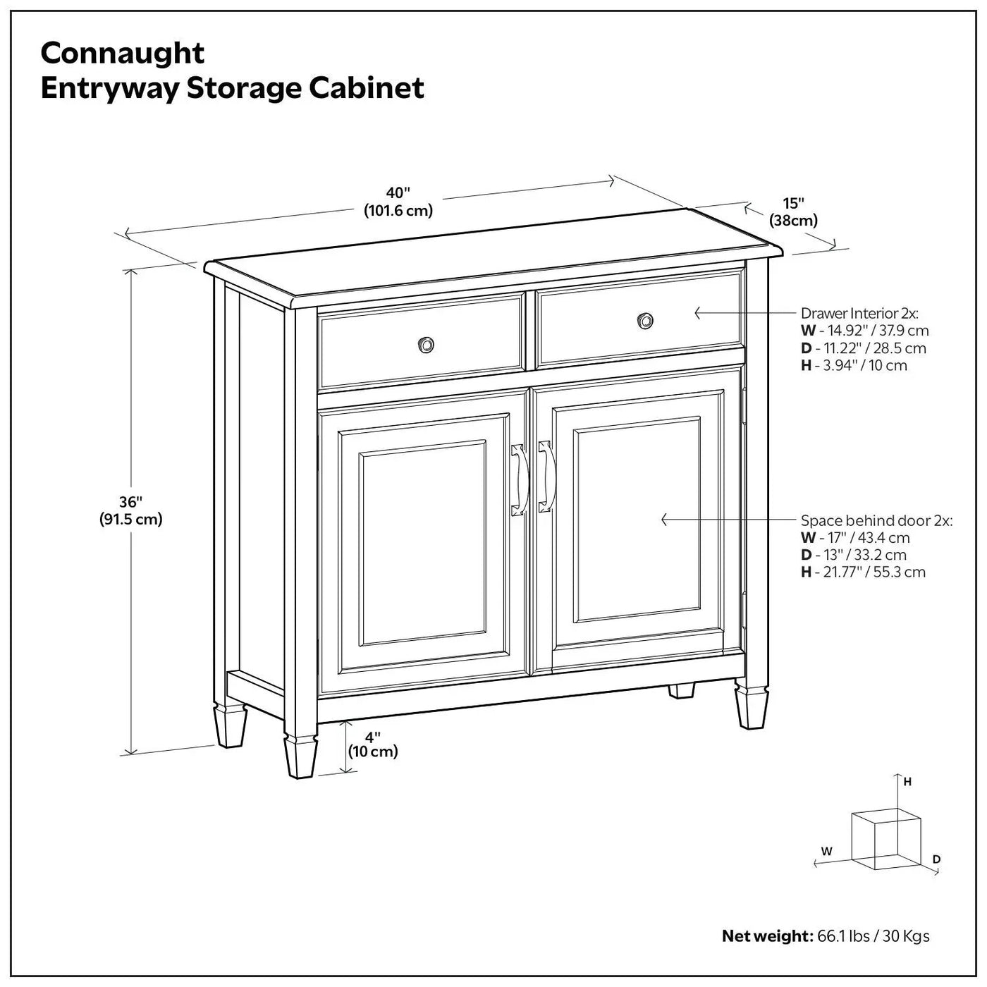Connaught - Entryway Storage Cabinet by HouseOfZazla