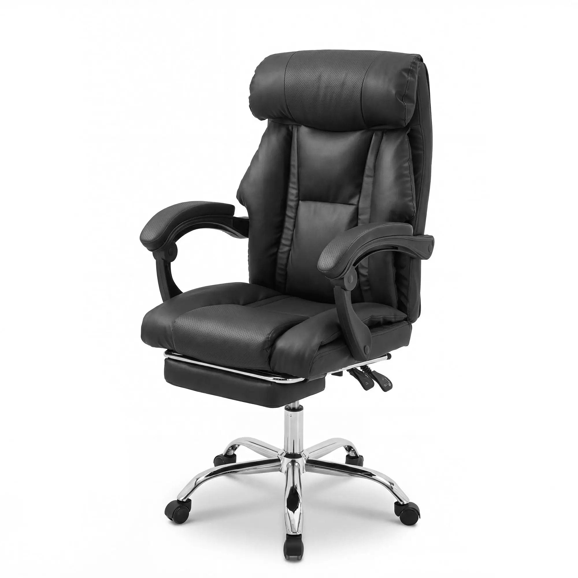 Executive Office Chair With Foot Rest, Adjustable Height - Black by Unique Piece Furniture