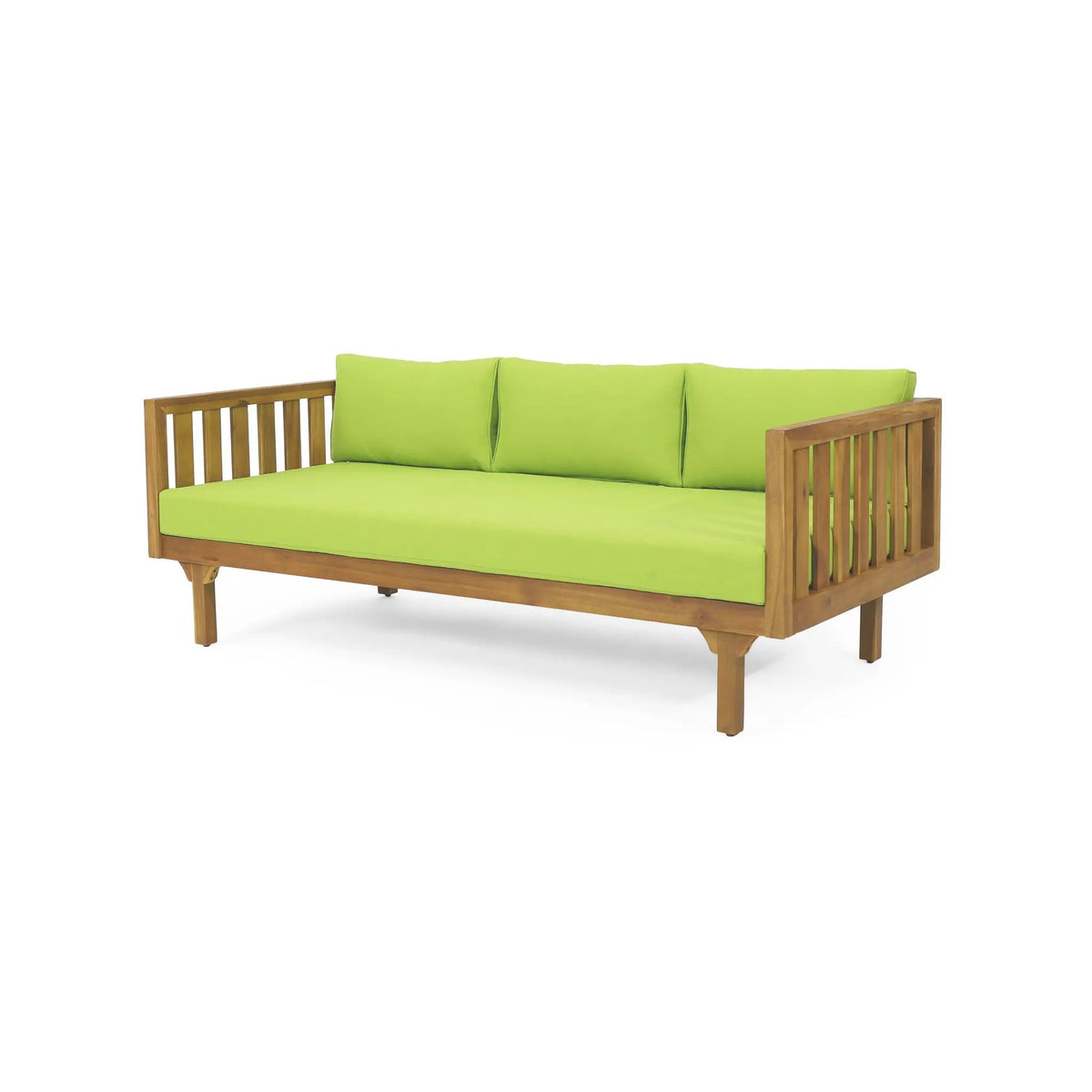 Claremont 3 Seater Daybed Teak Acacia Wood Water Resistant Cushions by HouseOfZazla