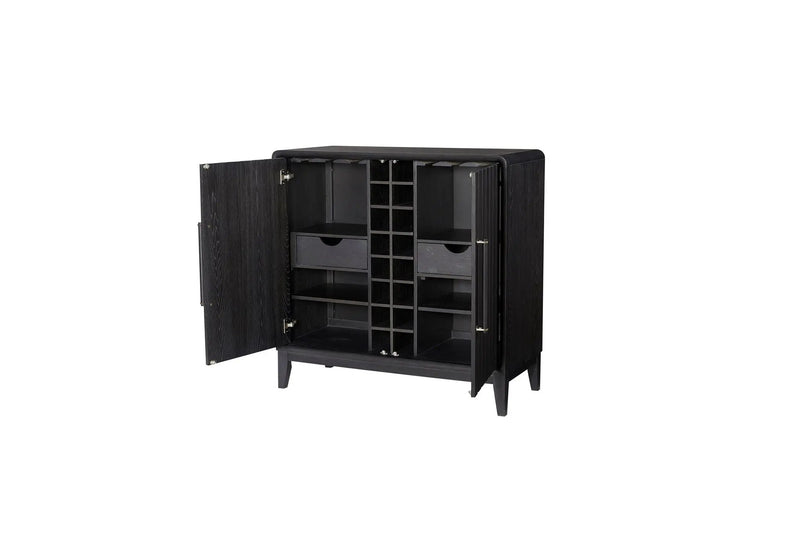 Ample Storage Bar Cabinet - Peppercorn by HouseOfZazla