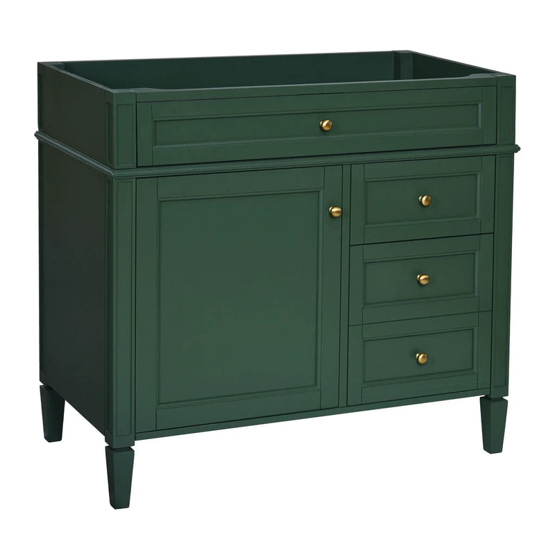 Bathroom Vanity With 2 Drawers And Tip-Out Drawer, Storage Cabinet