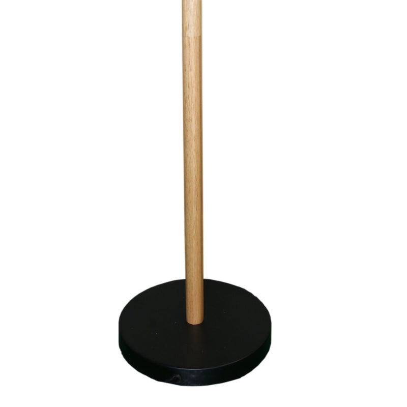Lior - Arc Floor Lamp With Cylinder Shade - Black by HouseOfZazla