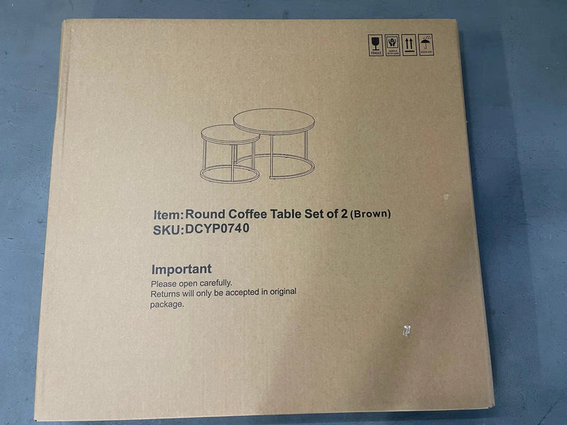 27.6in Nesting Coffee Table Set of 2 by HouseOfZazla