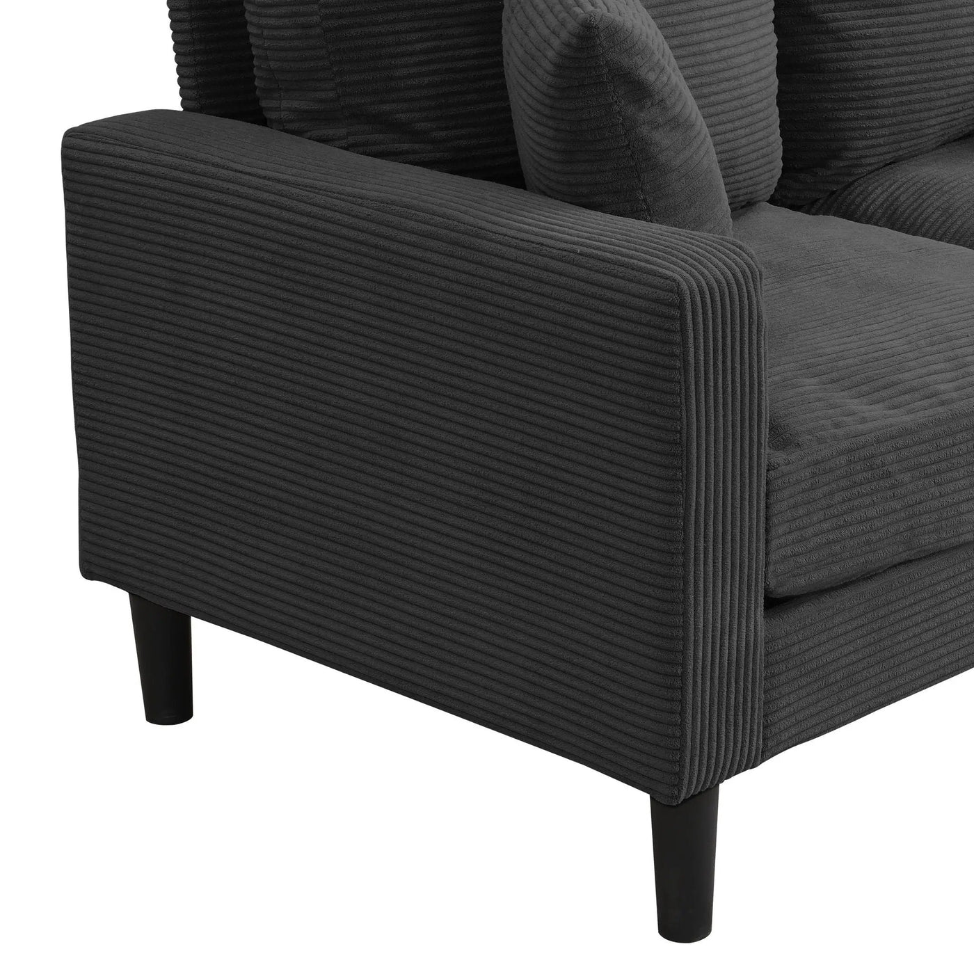 Modern Upholstered Loveseat Sofa, High Resilience by HouseOfZazla