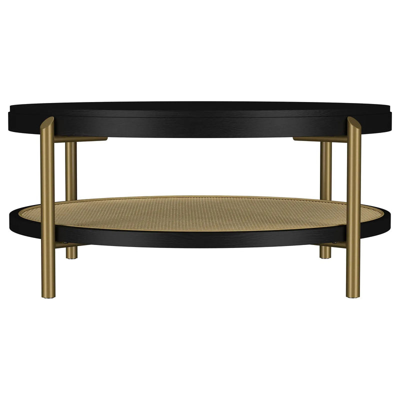 Arini 3-piece Round Coffee and End Table Set Black by Unique Piece Furniture