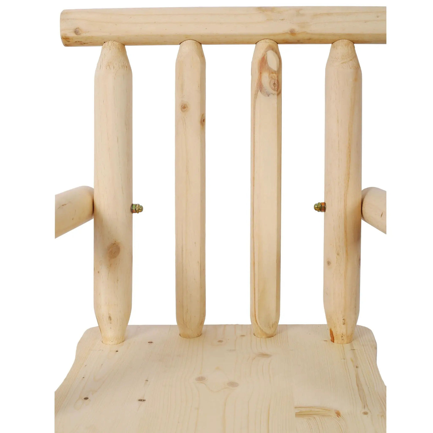Rustic Bar Stool, Fir Wood Construction, Wide Armrest by HouseOfZazla