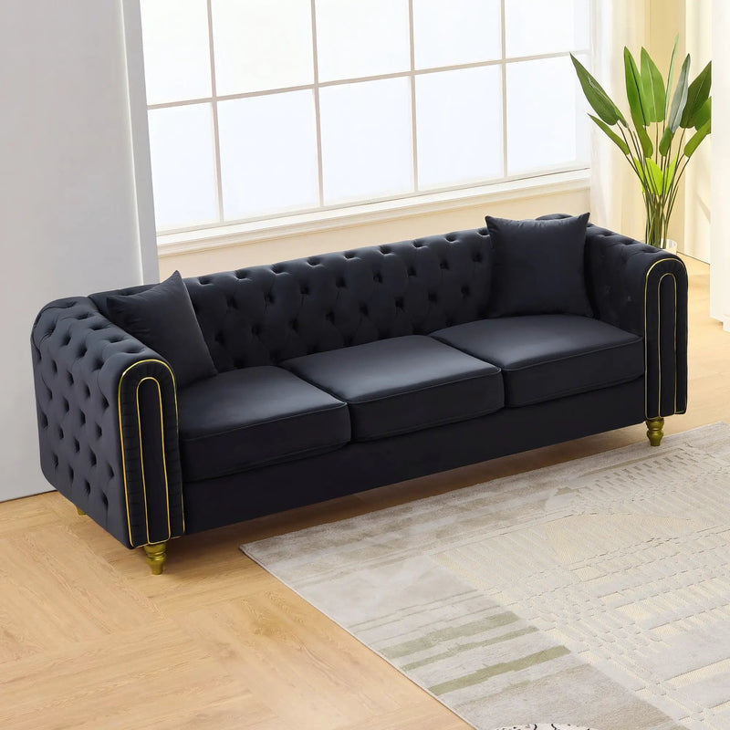 Modern Velvet Loveseat Sofa by HouseOfZazla