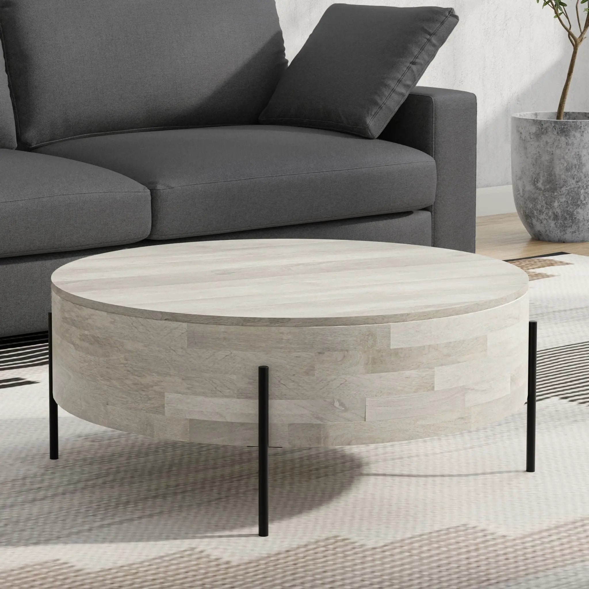 Rayburn - Drum Table by Unique Piece Furniture