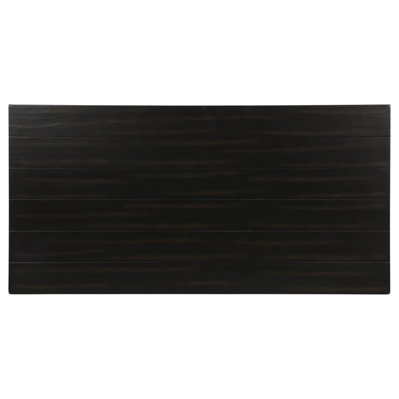 Payne Wood Coffee Table with Shelf Distressed Java by Unique Piece Furniture
