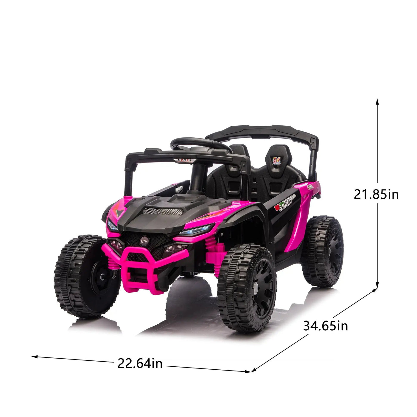 24V Kids Ride-On UTV with Remote Control and Music by HouseOfZazla