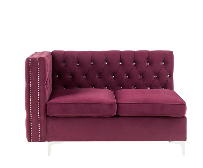 Jaszira - Modular - Armless Loveseat w/2 Pillows by Unique Piece Furniture