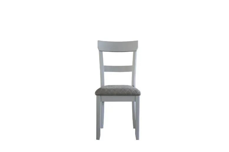 House Marchese - Side Chair (Set of 2) - Two Tone Gray Fabric & Pearl Gray by Unique Piece Furniture