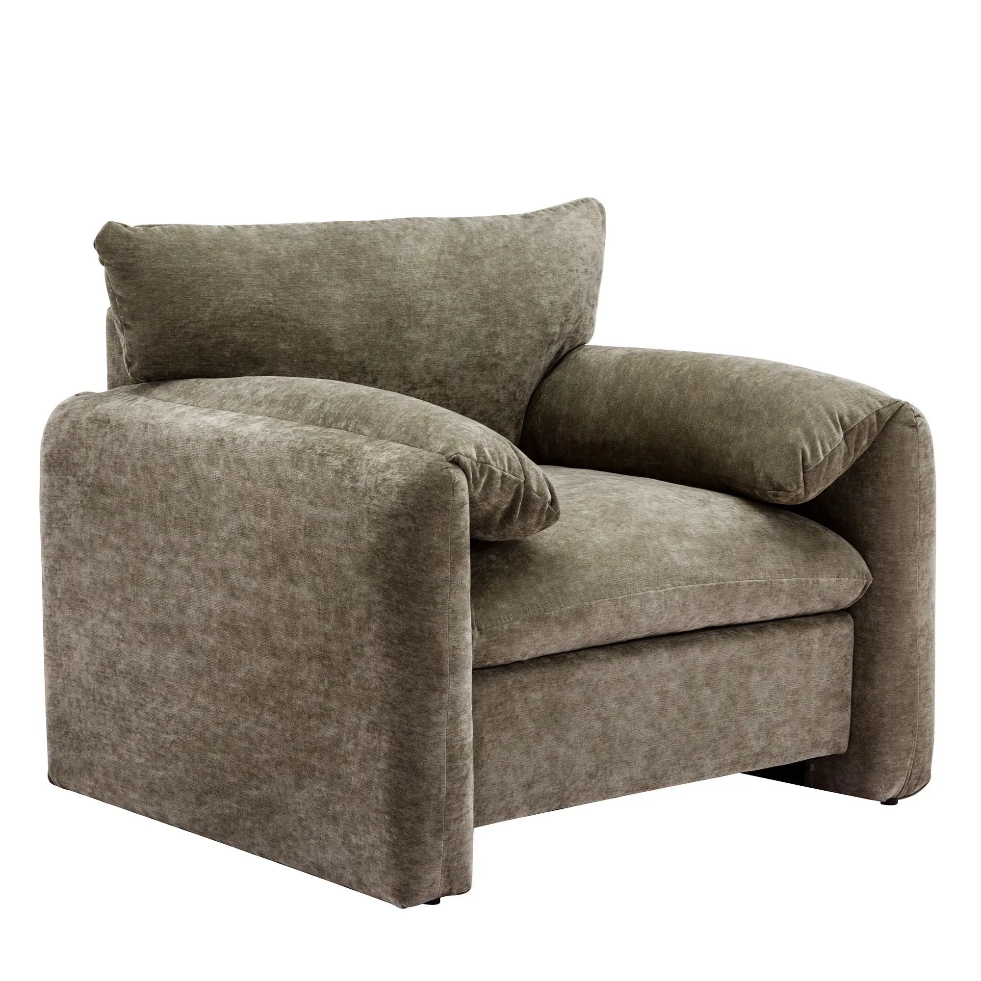 Oversized Accent Single Sofa Lounge Chair - Matcha Green by HouseOfZazla