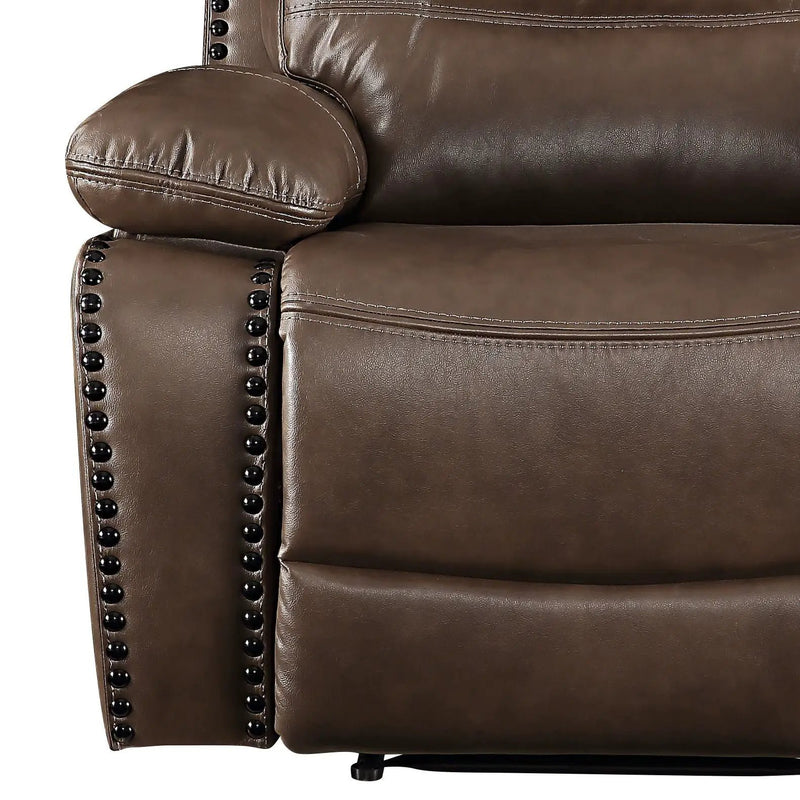 Aashi - Leather Gel Match Recliner Chair - Brown by Unique Piece Furniture