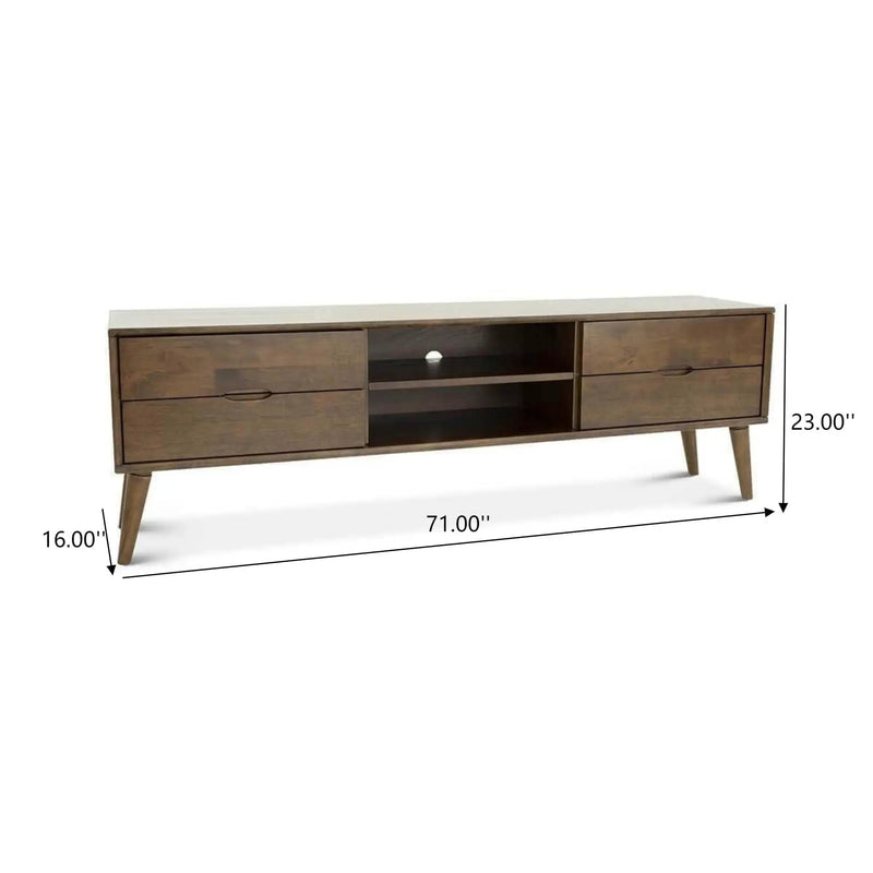 Adrian - TV Stand - Walnut Brown by Unique Piece Furniture