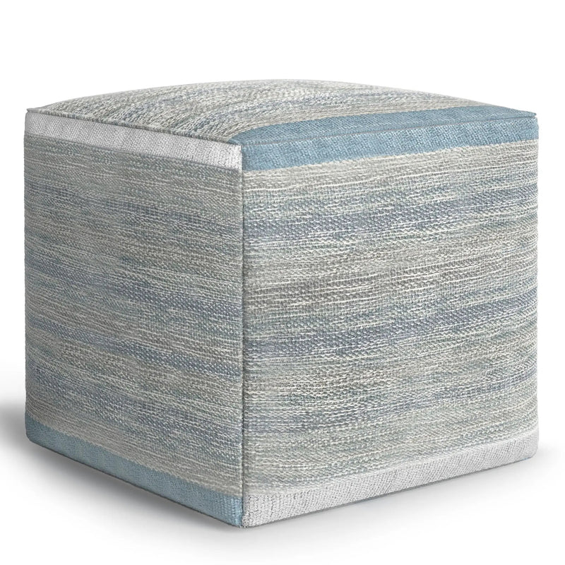 Naya - Upholstered Cube Pouf by HouseOfZazla