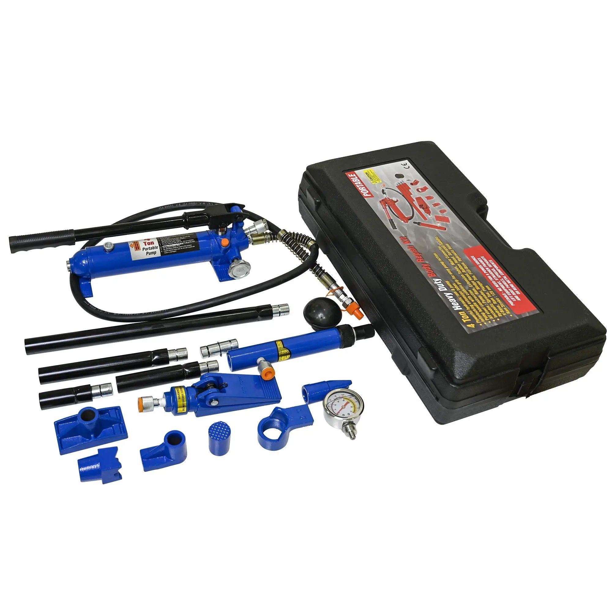 4T Separating Hydraulic Jack, Sheet Metal Separating Jack, Separating Hydraulic Combination To Repair The Depression - Black / Blue by HouseOfZazla