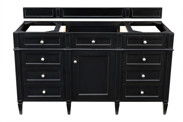 James Martin Brittany 60" Single Vanity Cabinet, Black Onyx