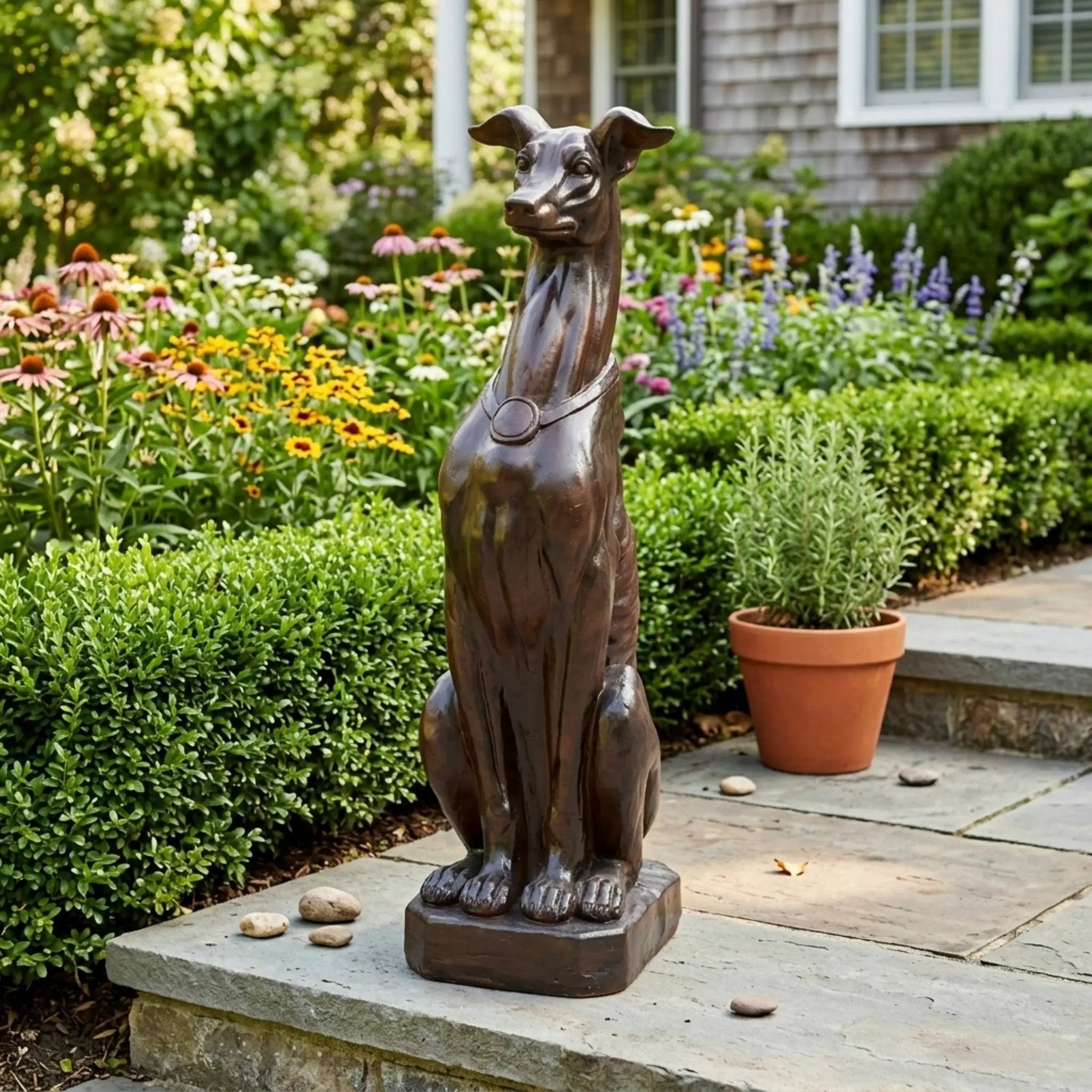 Greyhound Dog Statue by HouseOfZazla