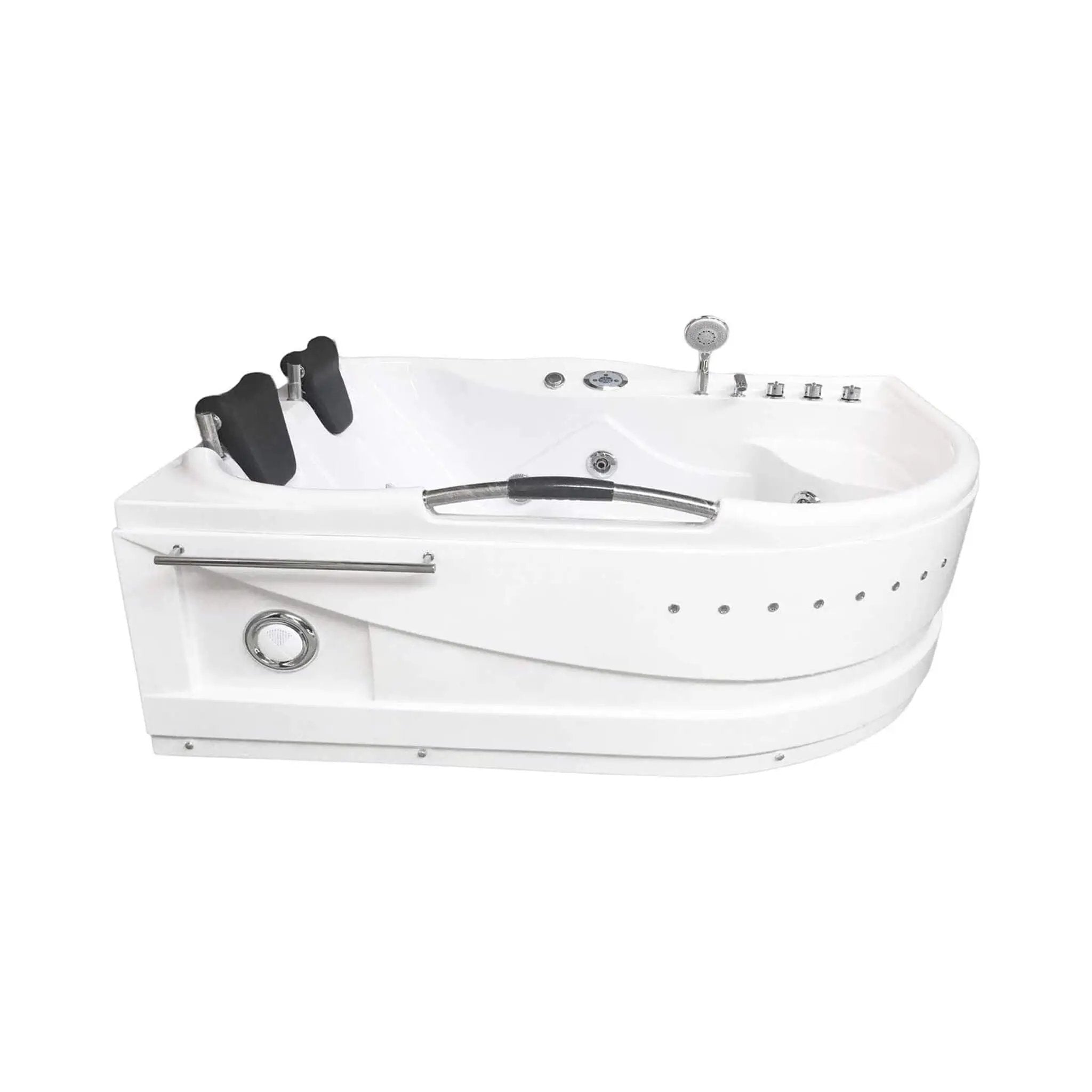 Cayman 67-Inch Premium 2-Person 16-Jet Whirlpool Hydromassage Bathtub (SAK72851) by SAKSBY WHOLESALE