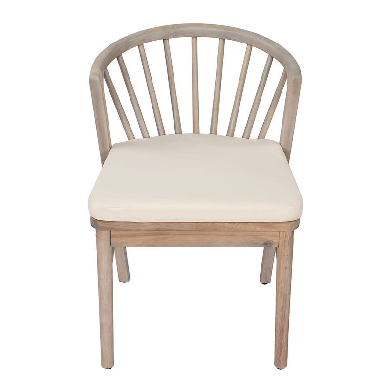 Outdoor Dining Chairs Set of 2, Acacia Wood Patio Chairs by HouseOfZazla