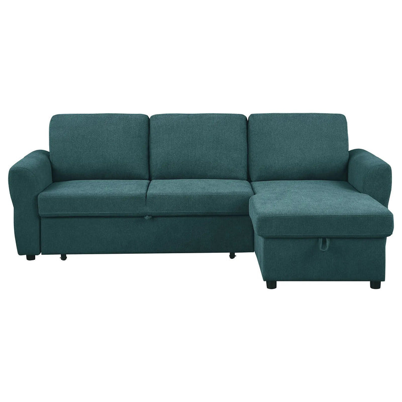 Kenna- Sleeper Sectional Sofa With Storage Ottoman by HouseOfZazla