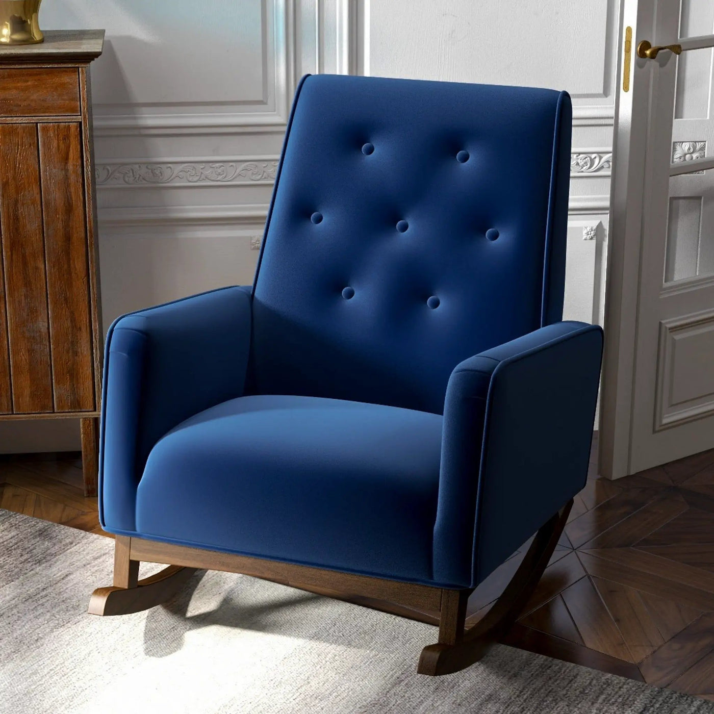 Demetrius - Solid Wood Rocking Chair by HouseOfZazla