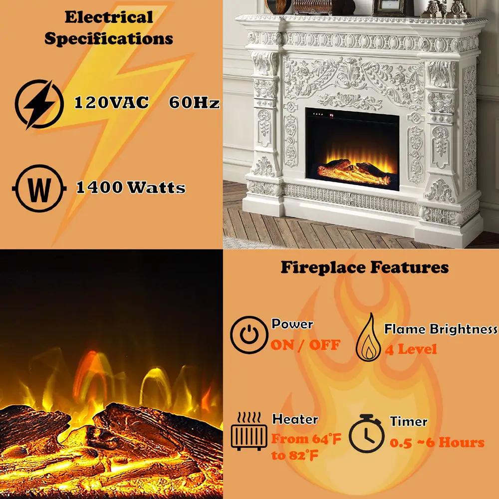 Vanaheim - Fireplace - Antique White – Stonetiledepot