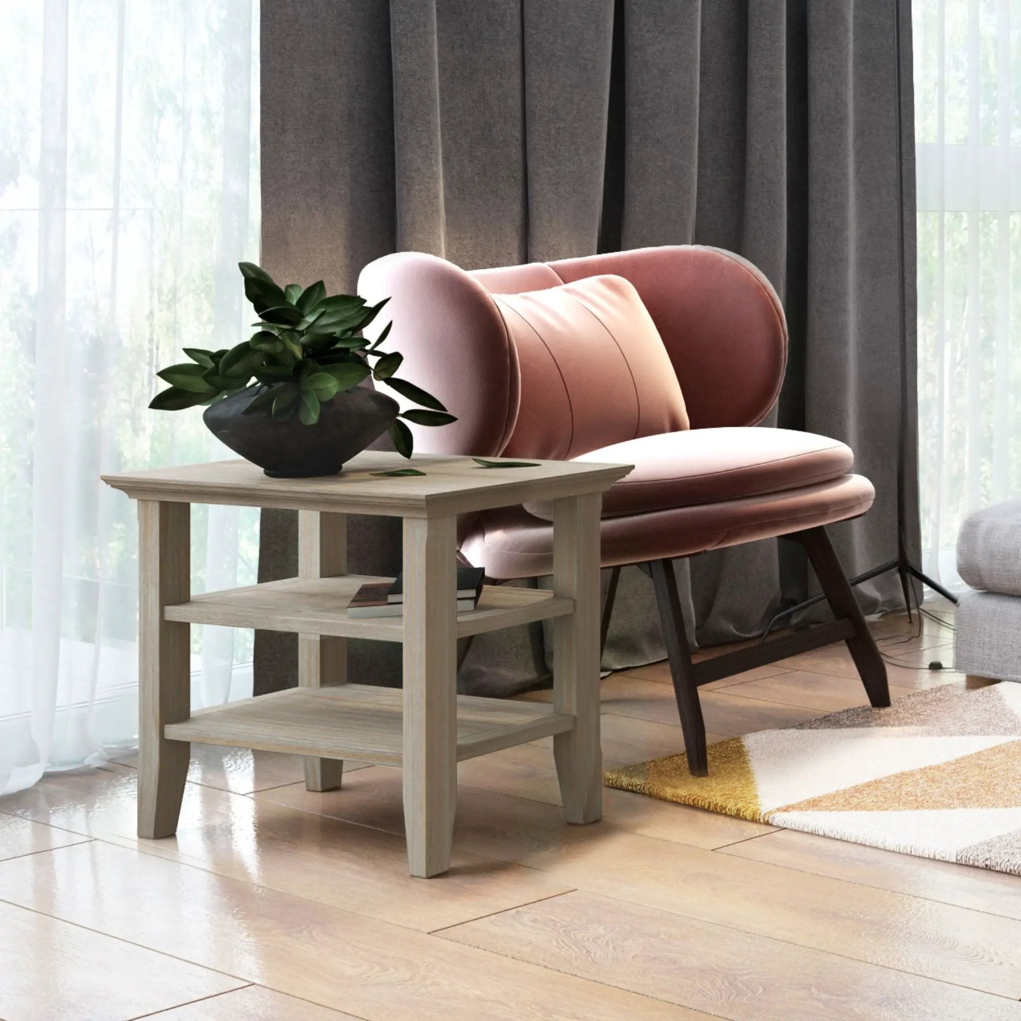 Acadian - Narrow Side Table, Handcrafted by Unique Piece Furniture