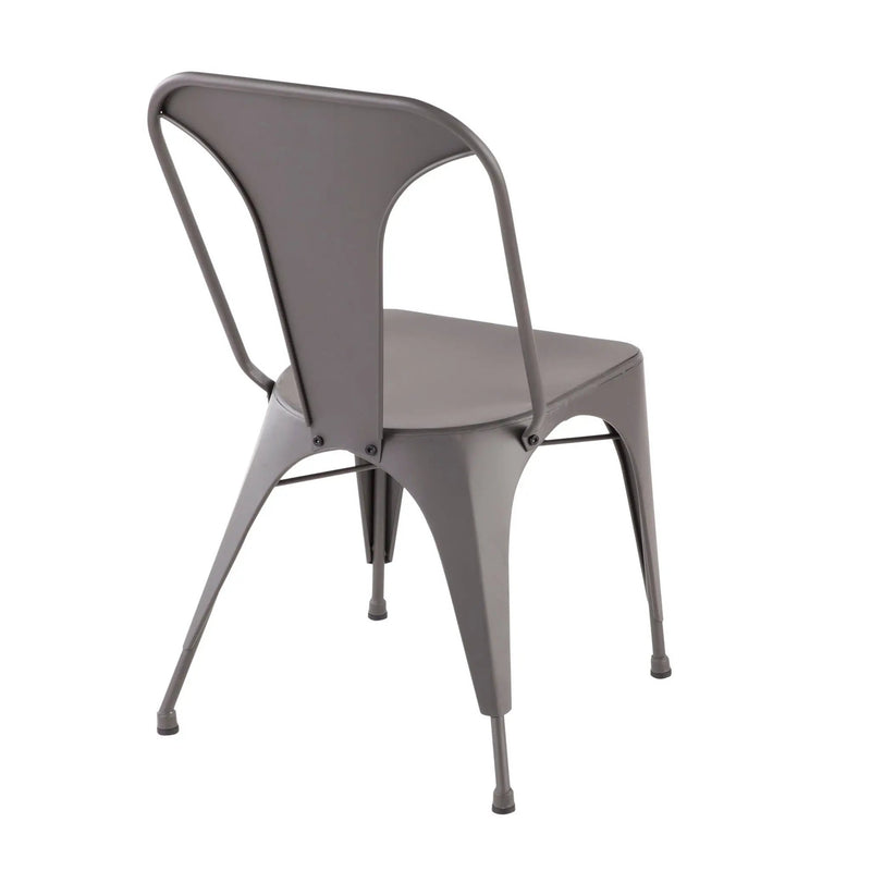 Austin - Industrial Dining Chair (Set of 2) - Matte Gray by Unique Piece Furniture