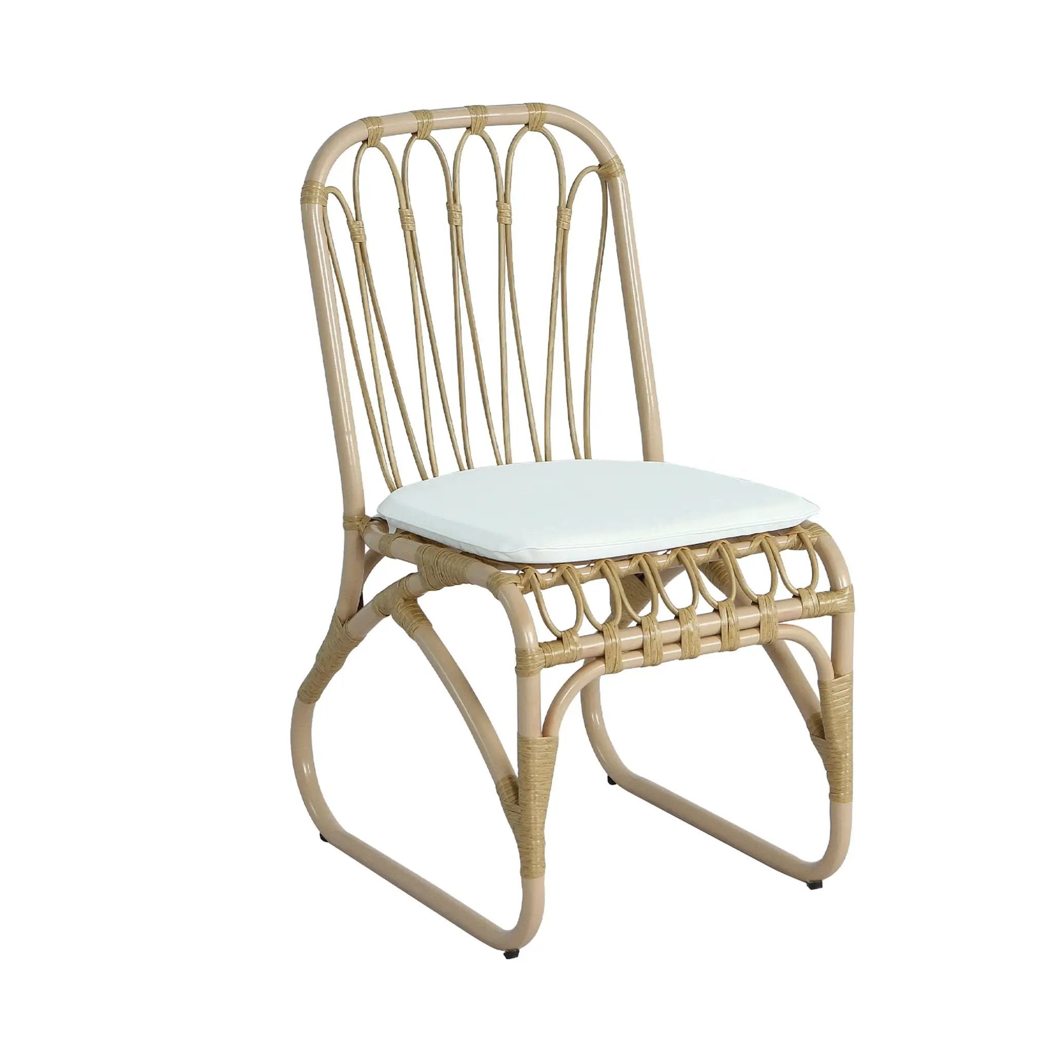 Outdoor Wicker Dining Chairs With Washable Cushions (Set of 2) by HouseOfZazla