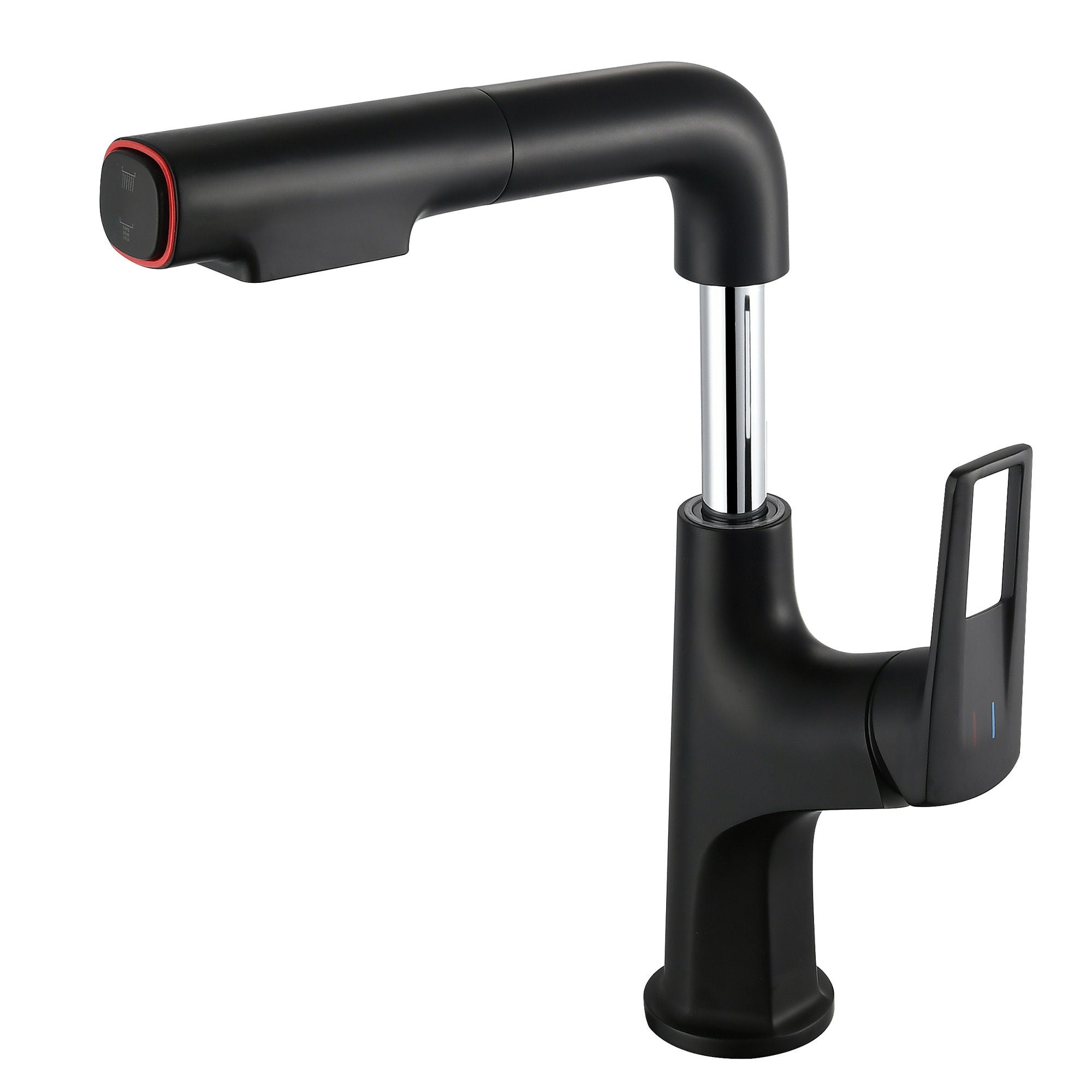 Pull Down Vessel Faucet With Lift Spout & Dual Spray Modes by HouseOfZazla