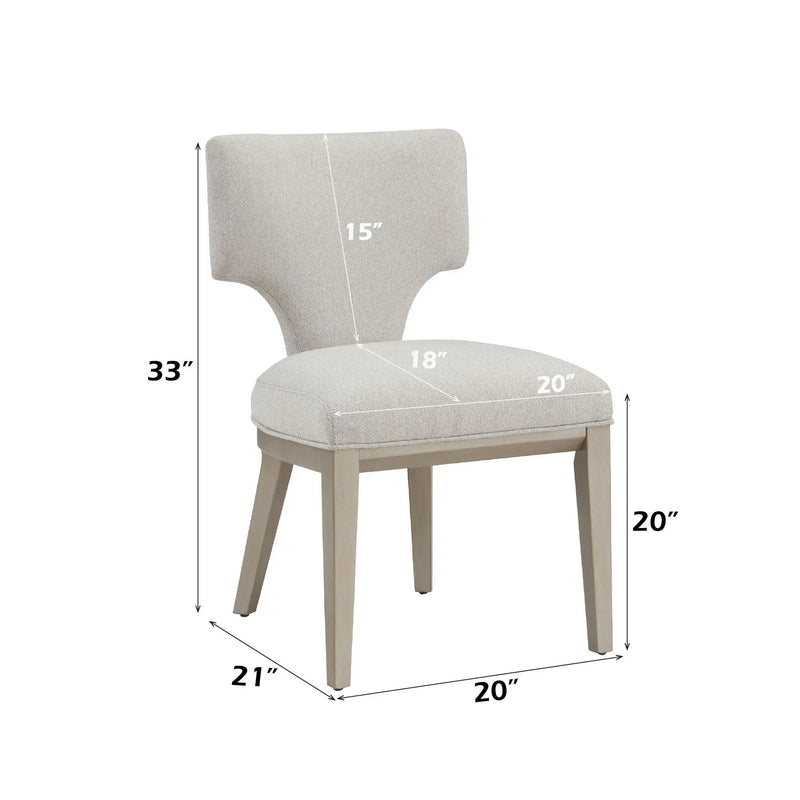 Kasa - Side Chair (Set of 2) - Light Gray by HouseOfZazla