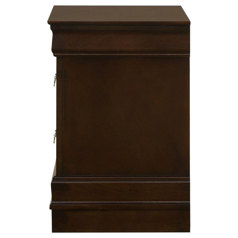 Demetra - 2 Drawer Nightstand - Cappuccino by HouseOfZazla