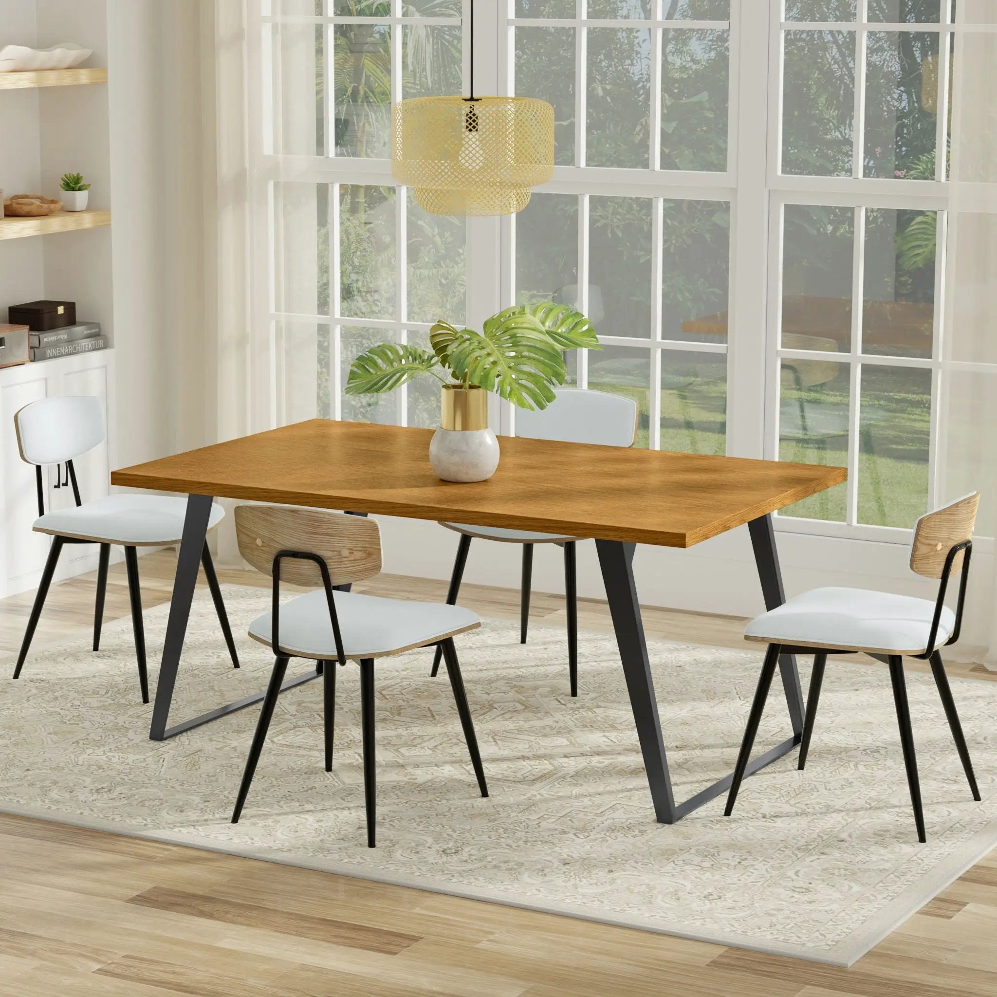 Lowry - Handcrafted Square Dining Table by HouseOfZazla