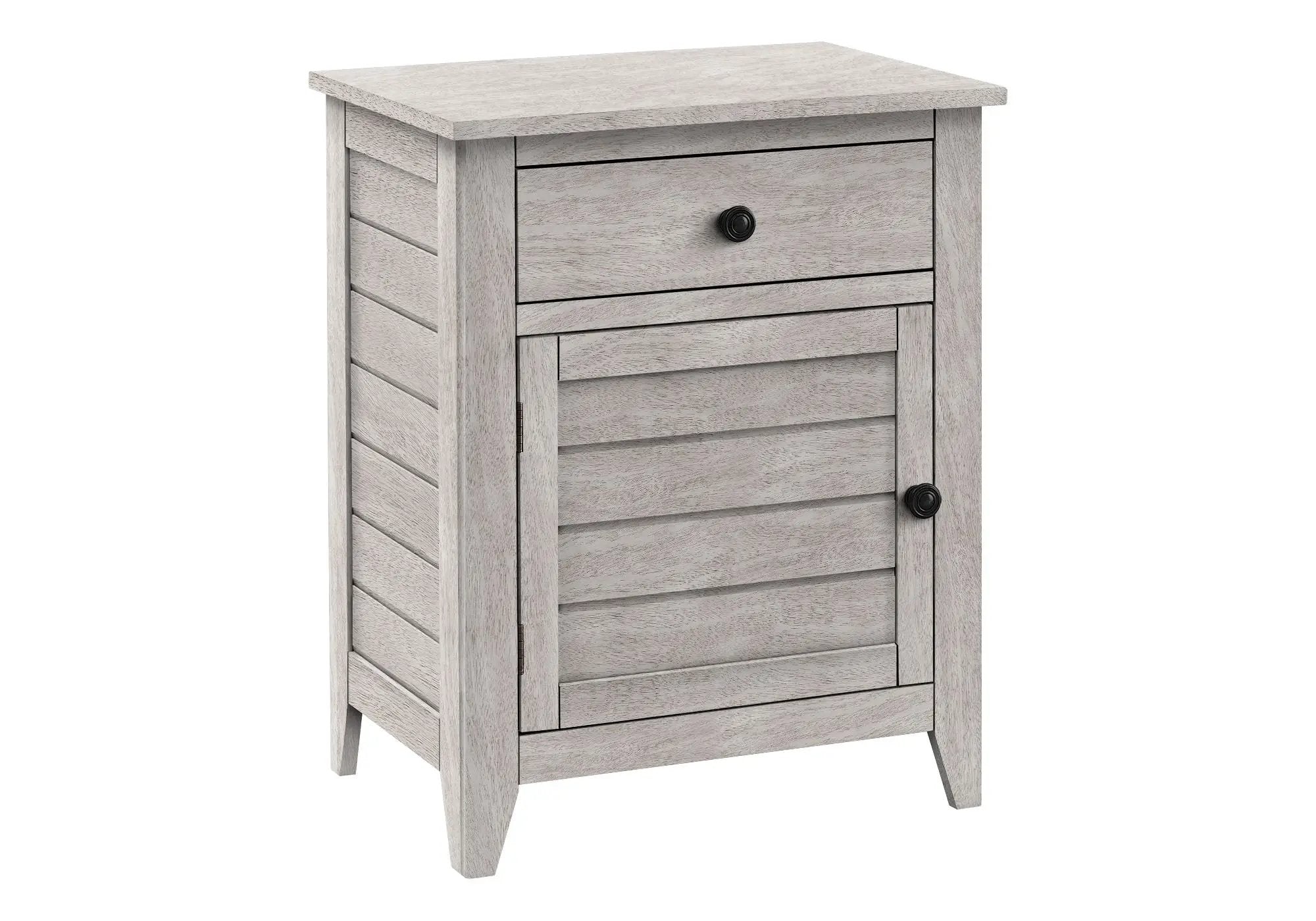 Accent Nightstand, Storage Drawer, Transitional by HouseOfZazla