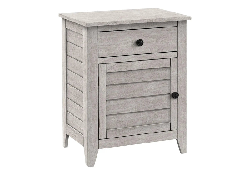 Accent Nightstand, Storage Drawer, Transitional by HouseOfZazla