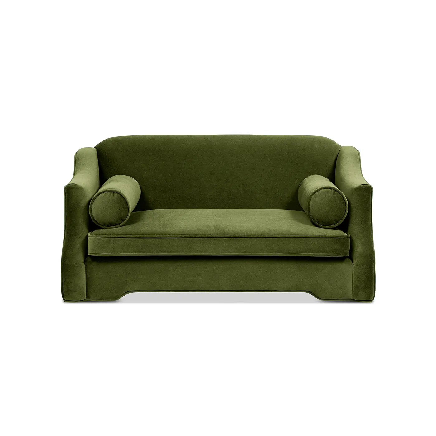 Paloma 35.5" Dog Sofa Bed - Medium in Olive by HouseOfZazla