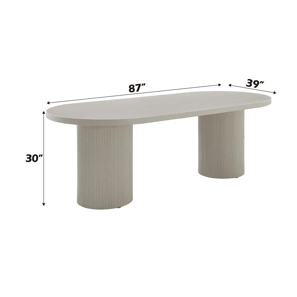 Laela - Dining Table - Bone White by Unique Piece Furniture