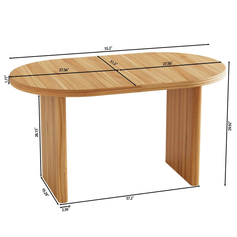 Modern Extendable Dining Table with Removable Extension Leaves by HouseOfZazla