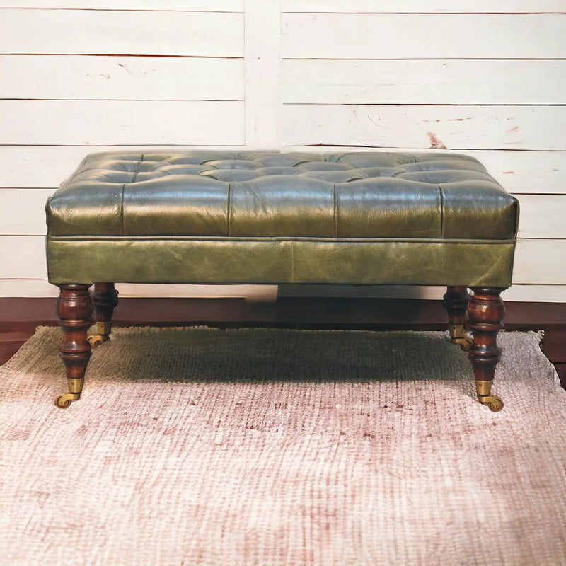 Buffalo - Ottoman With Castor Legs by Unique Piece Furniture