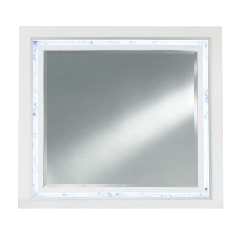 Skye - Marble Mirror - White by Unique Piece Furniture