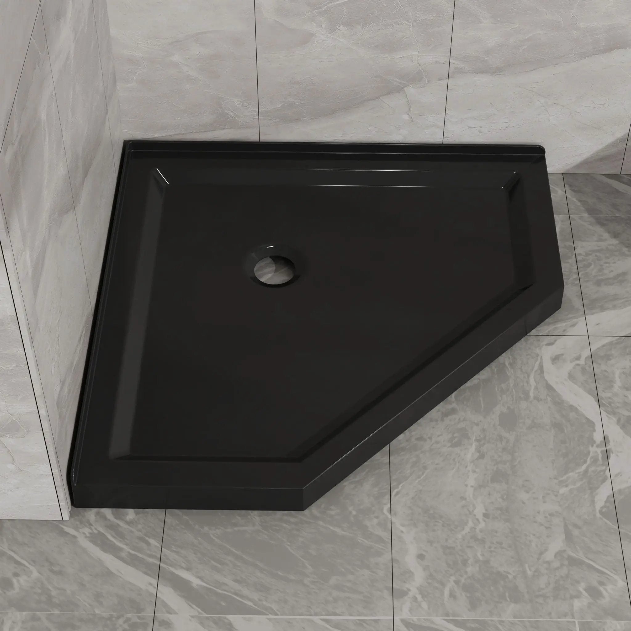 Goodyo - Neo-Angle Shower Base - Black by HouseOfZazla